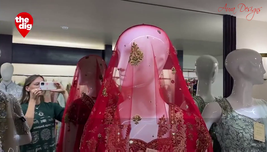 CBS News Segment The Dig Showcasing Aura Designs a branch of Bombay Bridal located in Long Island, NY